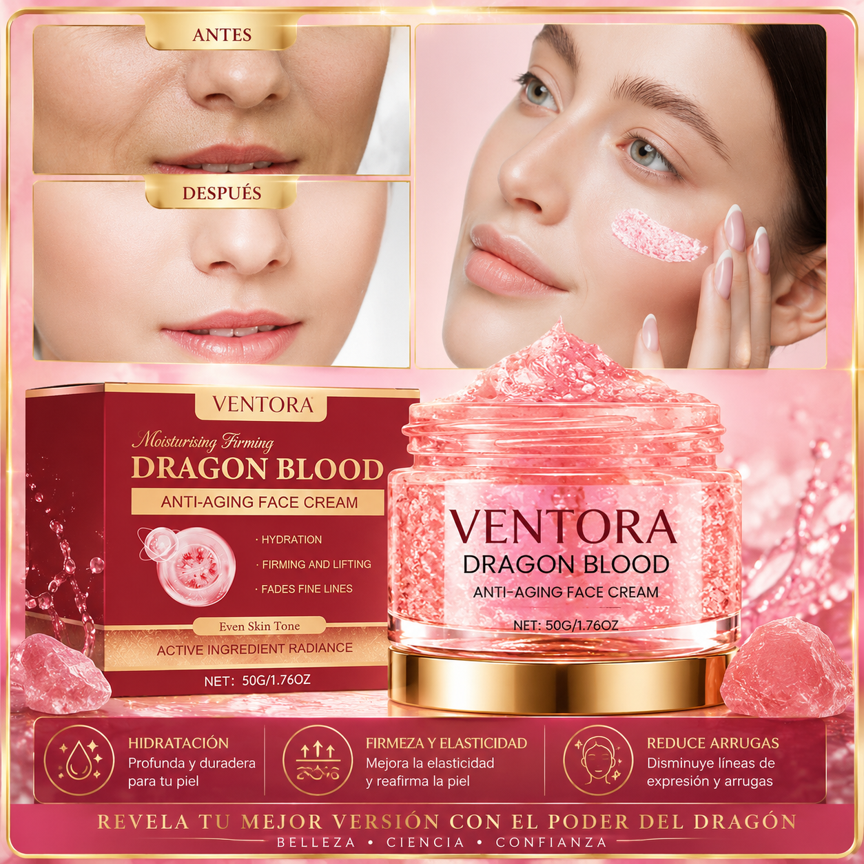 Crema hidratante de dragón